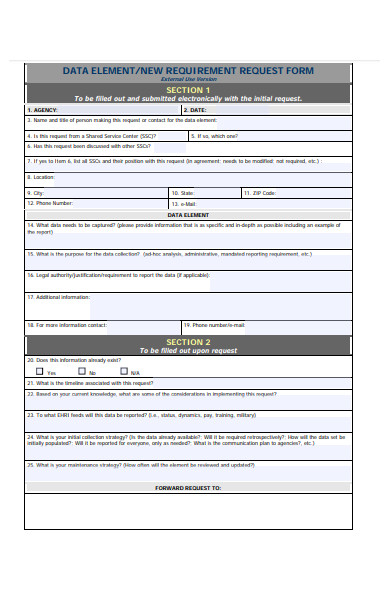 FREE 31+ Requirement Forms in PDF | MS Word | Excel