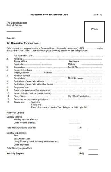 FREE 55+ Loan Forms in PDF | MS Word | Excel
