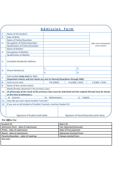 FREE 53+ Printable Forms in PDF | MS Word | Excel