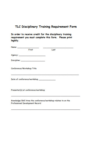 FREE 31+ Requirement Forms in PDF | MS Word | Excel