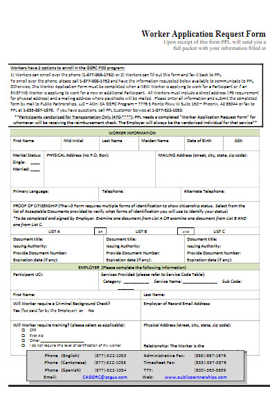 FREE 50+ Worker Forms Download – How to Create Guide, Tips