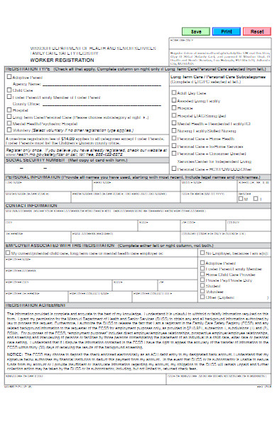 worker registration form
