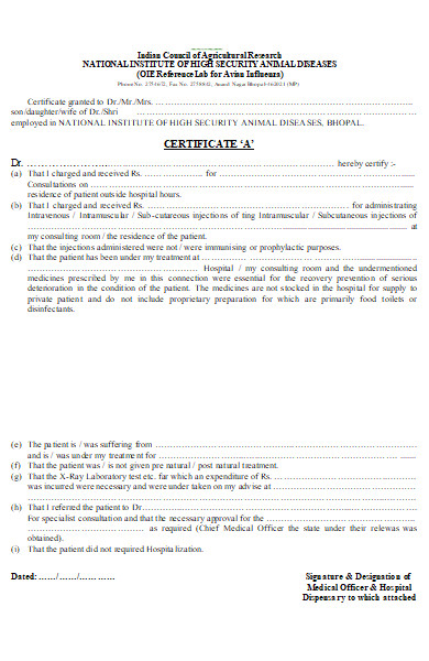 animal health diseases form