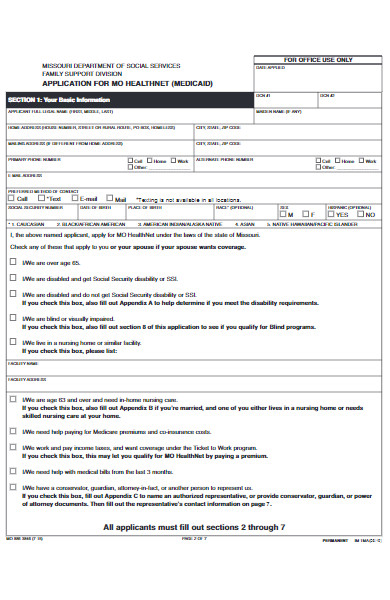 Free 50 Medicaid Forms Download How To Create Guide Tips 2356