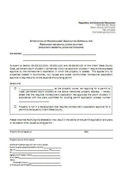 association approval form