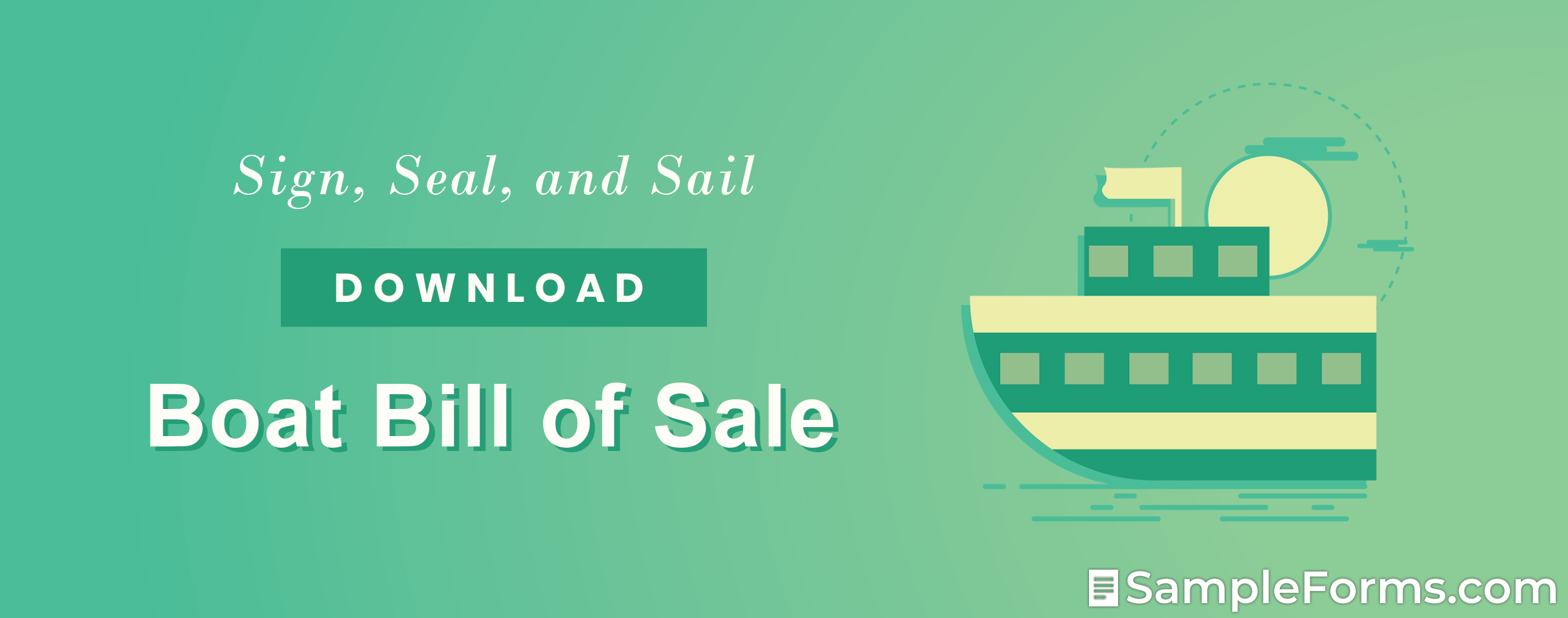 FREE Boat Bill of Sale Form [PDF, Word]