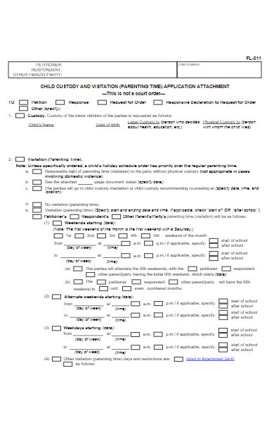 FREE 35 Custody Forms Download How To Create Guide Tips FREE 35 Custody Forms Download How To Create Guide Tips