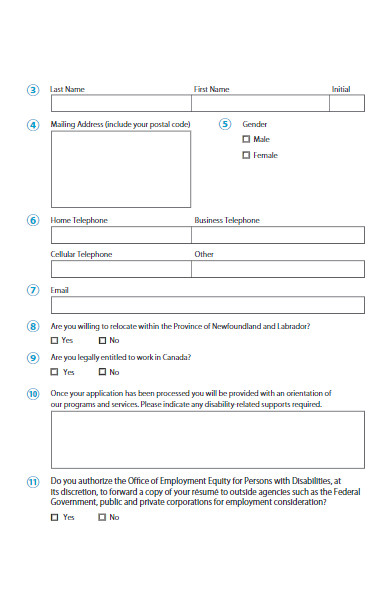 client application form