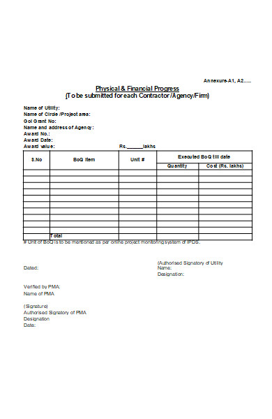 contractor form