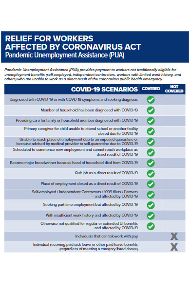 coronavirus unemployment assistance form