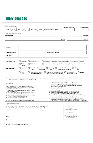 customer identity application form
