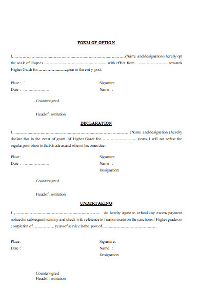 FREE 50+ Option Forms in PDF | MS Word | MS Excel