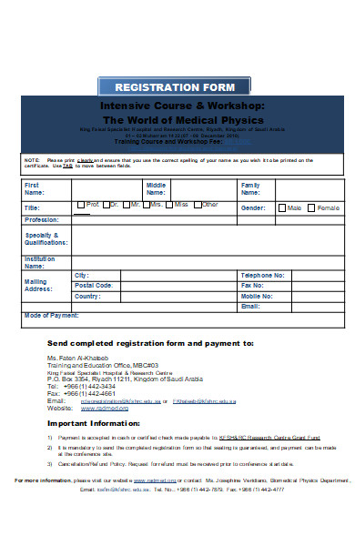 hospital registration form format