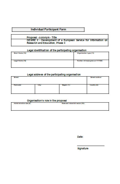 FREE 50+ Individual Forms Download – How to Create Guide, Tips
