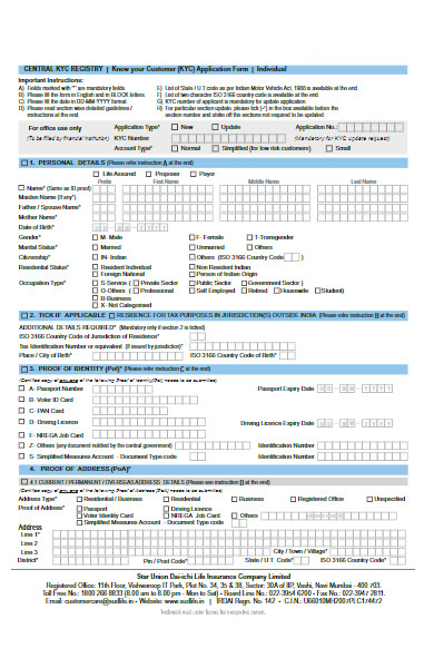 know your customer kyc application form