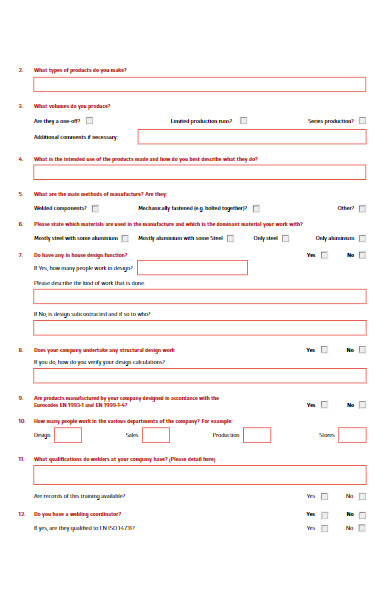 marketing customer application form