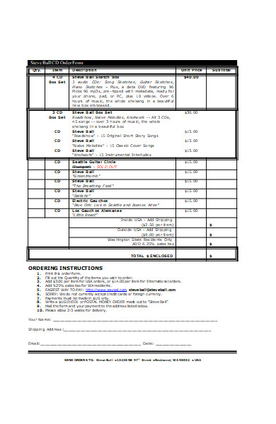 FREE 50+ Music Forms in PDF | MS Word | MS Excel
