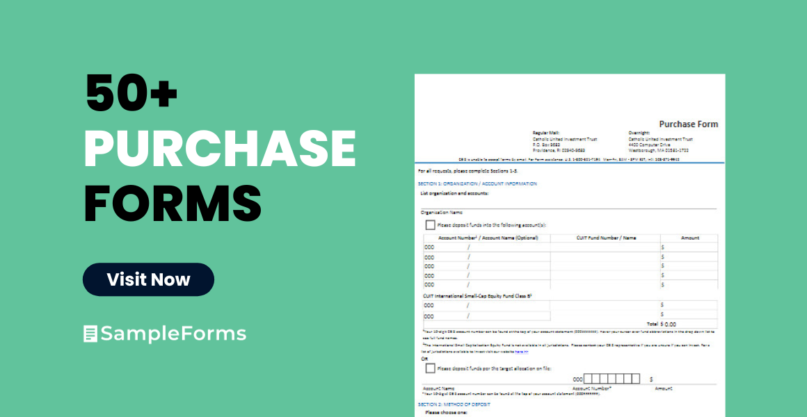 purchase form