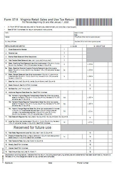 retail sales and use tax return application form