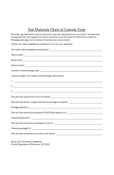FREE 35 Custody Forms Download How To Create Guide Tips