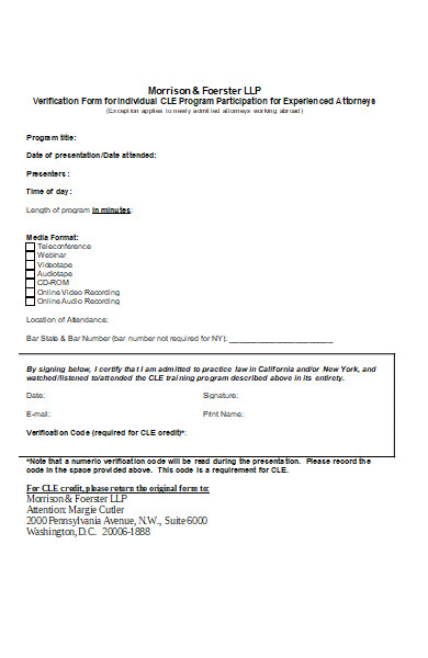 FREE 50+ Application Verification Forms Download – How to Create Guide ...