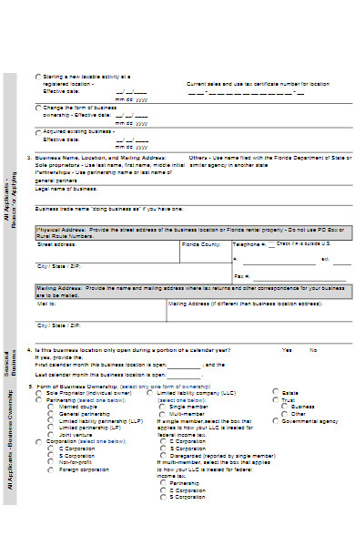 wholesale business tax application form