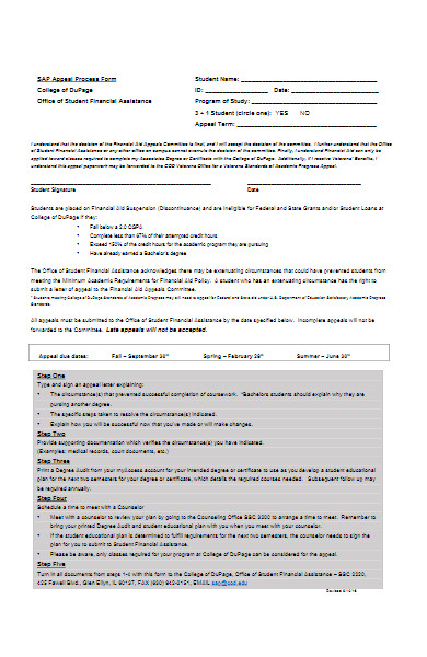 appeal process form