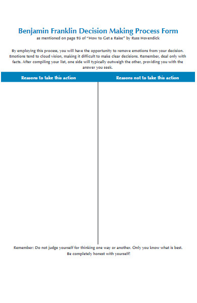 decision making process form