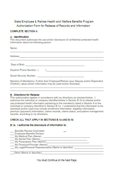 employee hipaa authorization form
