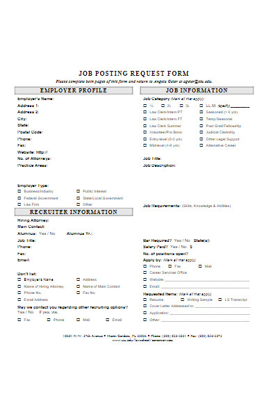 Free 50 Job Request Forms Download How To Create Guide Tips 8576