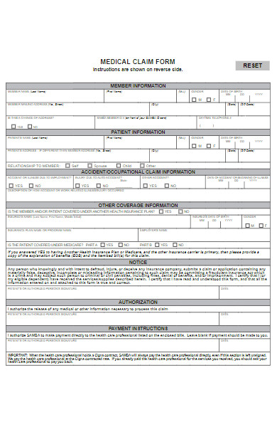 medical claim form in pdf