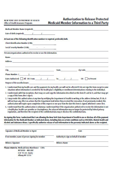 medicare member authorization form