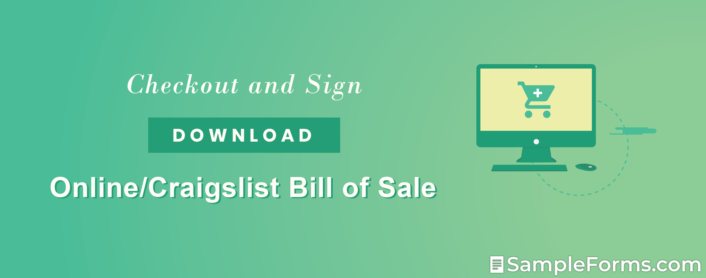 FREE Online/Craigslist Bill of Sale Form [PDF, Word]