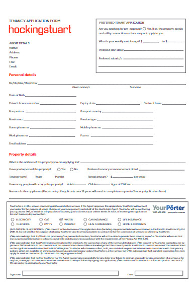 preferred tenancy application form