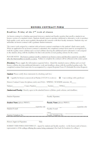 simple contract application form