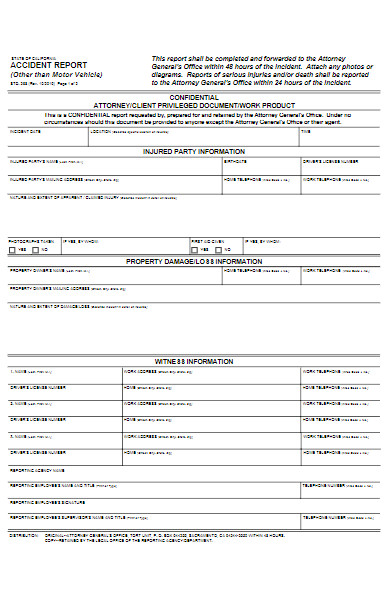 basic employee accident report form