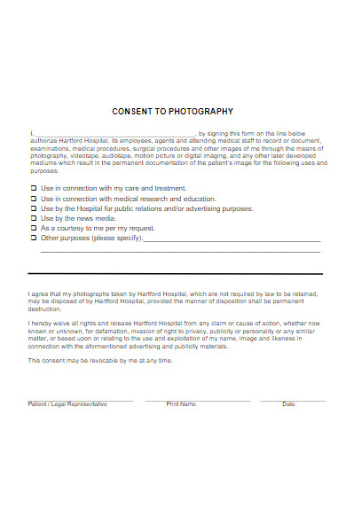 consent to photography form