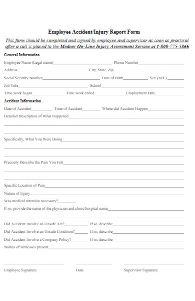 employee accident report form in pdf