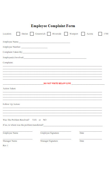 FREE 50+ Employee Complaint Forms Download – How to Create Guide, Tips