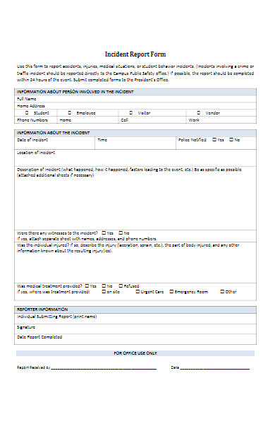 employee incident report form in pdf