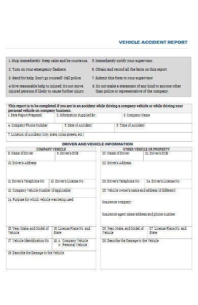 FREE 35+ Employee Accident Report Forms in PDF