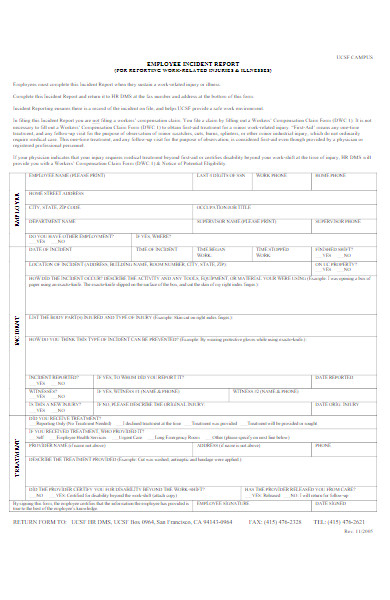 Free 40 Employee Incident Report Forms In Download How To Create Guide Tips