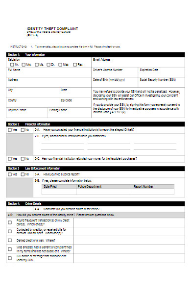 fillable consumer theft complaint form