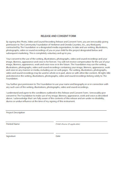 foundation video consent form