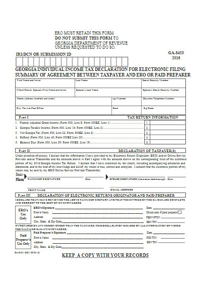 Free 40 Tax Declaration Forms Download How To Create Guide Tips 9900