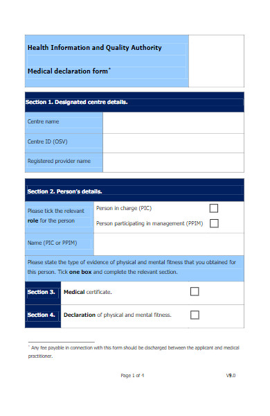 FREE 50+ Medical Declaration Forms Download – How to Create Guide, Tips