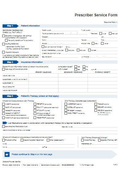 prescriber service patient consent form