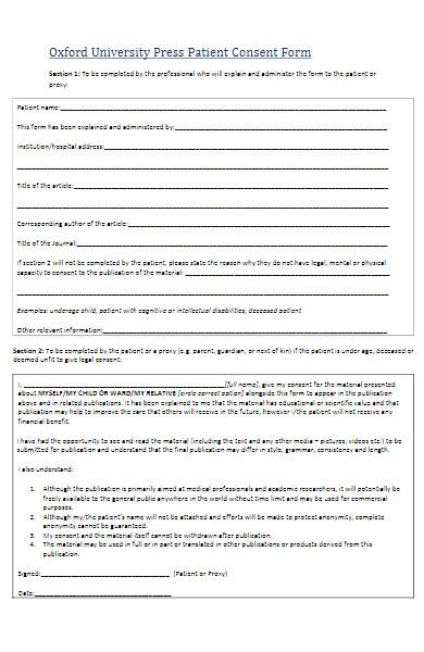 press patient consent form