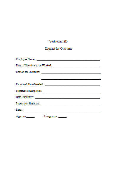 request for overtime form in pdf