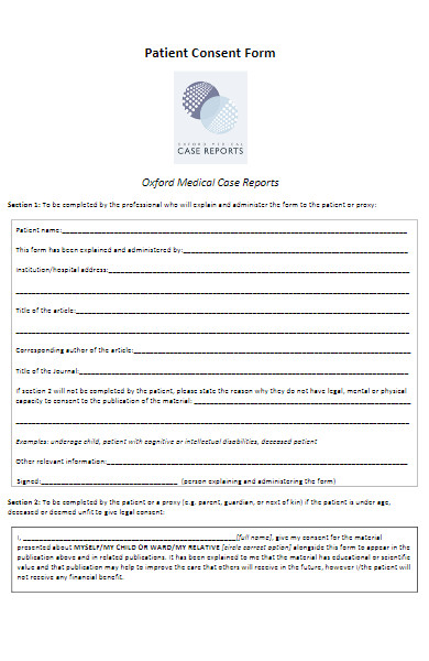 sample patient consent form